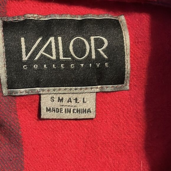 VALOR hooded‎ flannel shirt- size Small - Picture 7 of 8